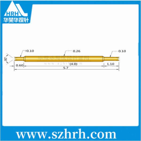 026-UU-5.7L，華榮華雙頭測(cè)試探針廠家